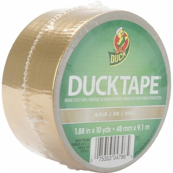 Shurtech Brands Shurtech CDT10 Colored Duck Tape 1.88 in. Wide 10 Yard Roll-Gold CDT10 - main